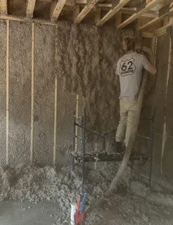 Cellulose blown in Insulation Install in Action