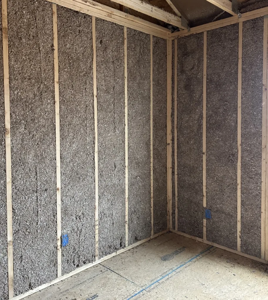 Finished Product Cellulose Home Insulation